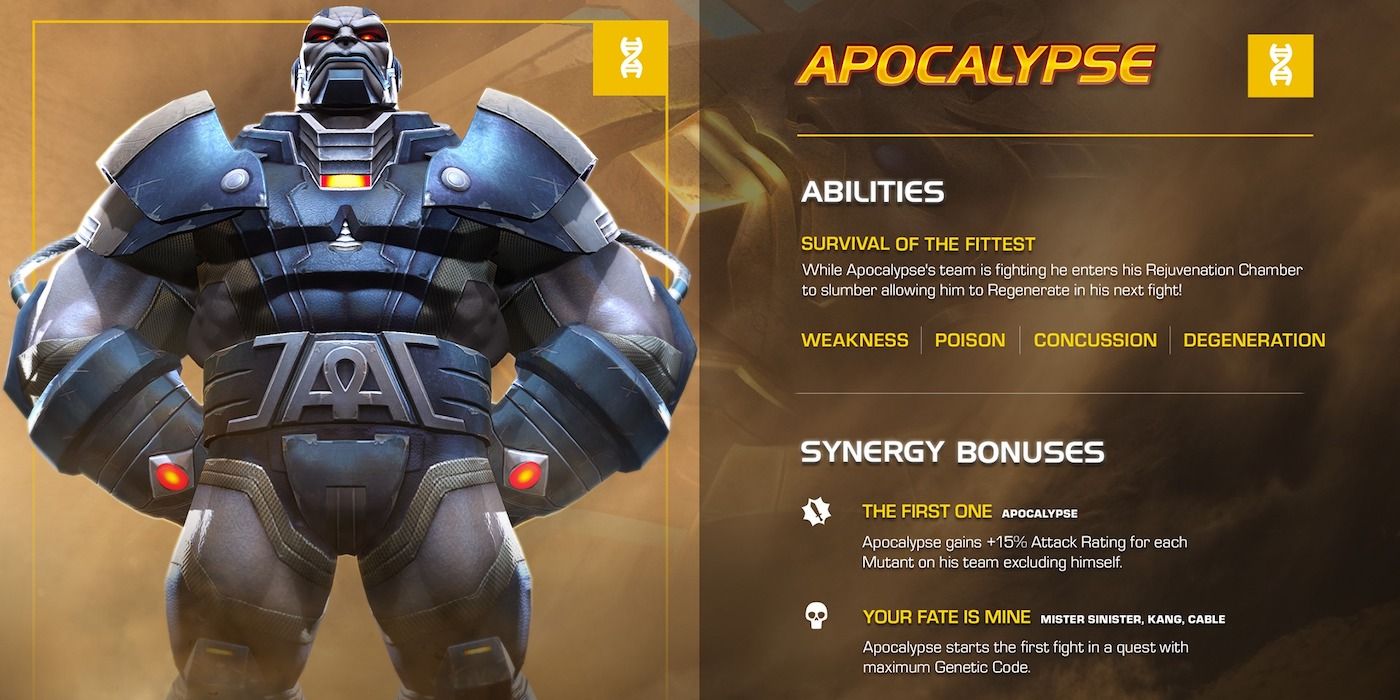 Apocalypse Marvel Contest of Champions