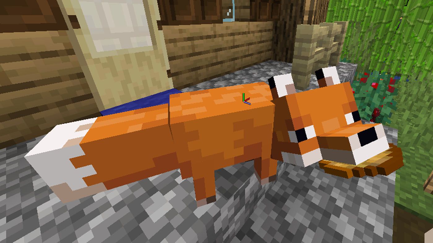 Fox Eating Potato - Minecraft
