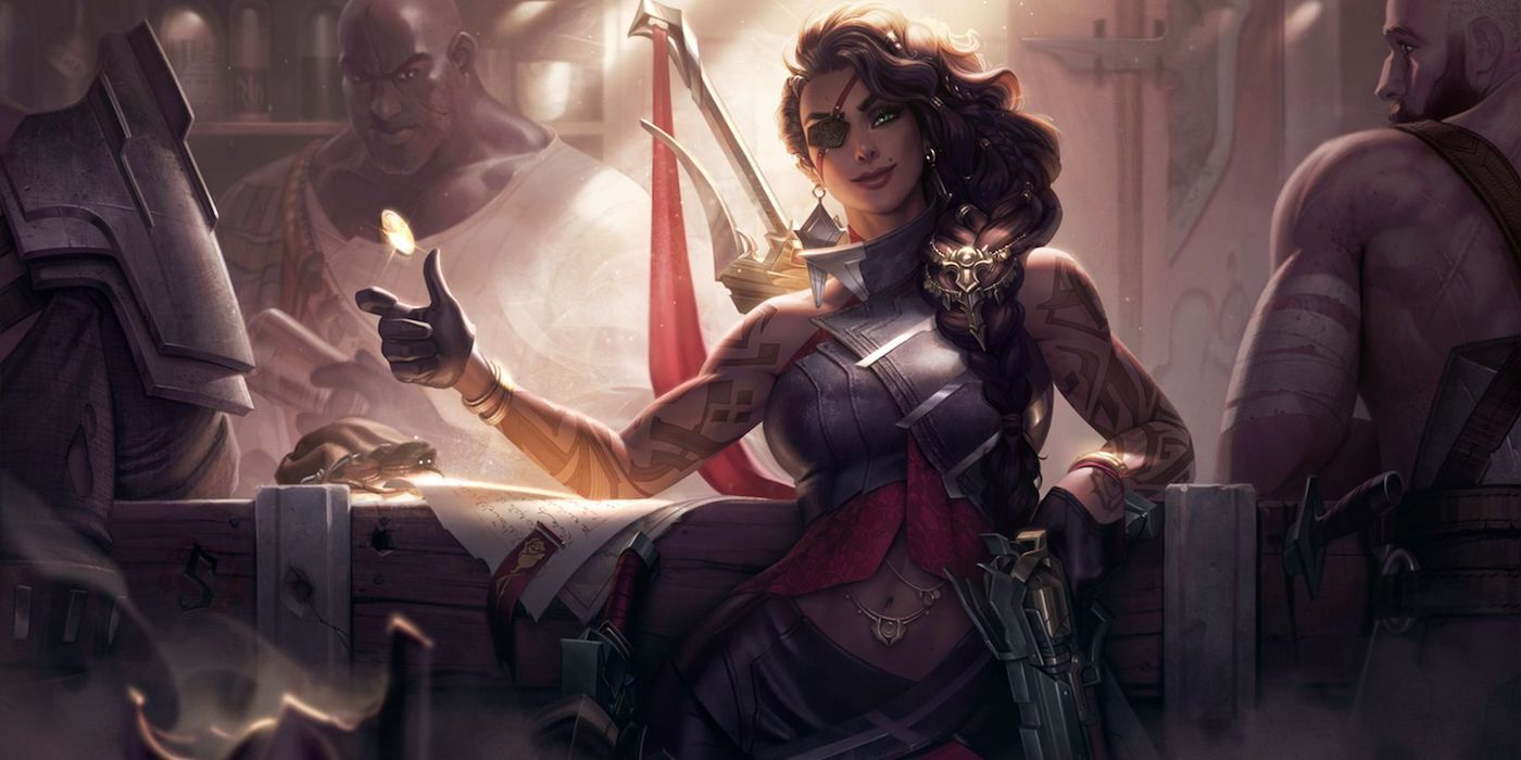 Splash art of Samira in League of Legends