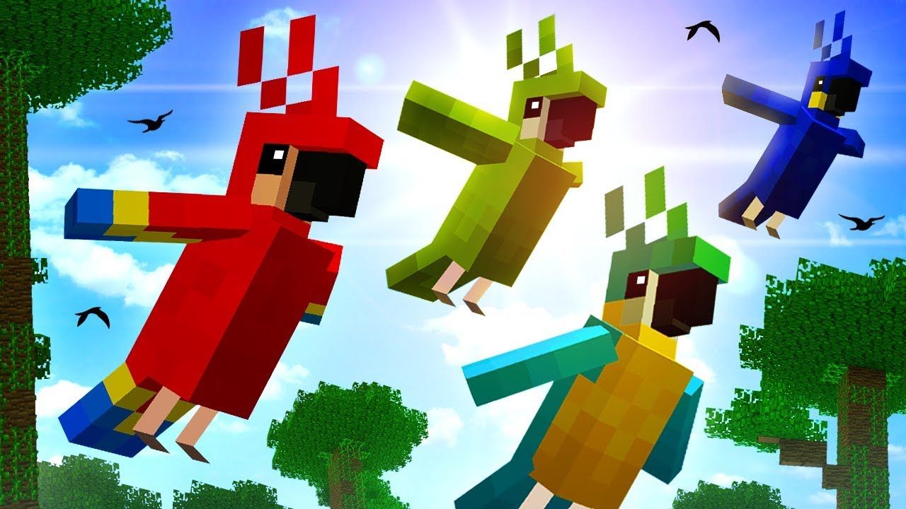 Flock of Parrots - Minecraft