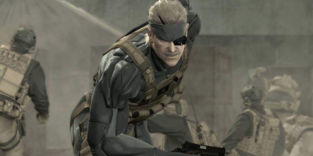 Metal Gear Solid 4 Solid Snake Making His Way Through PMC Troops