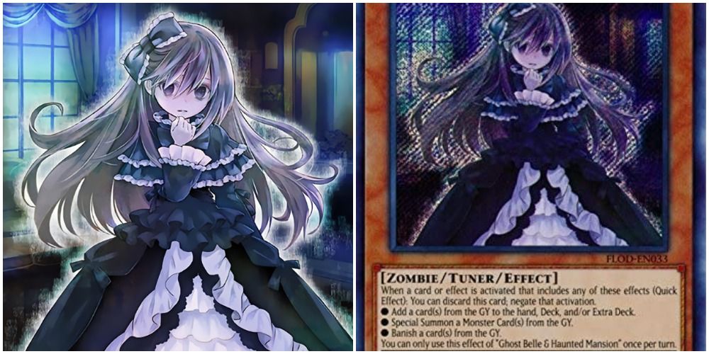 ghost belle and haunted mansion art and text