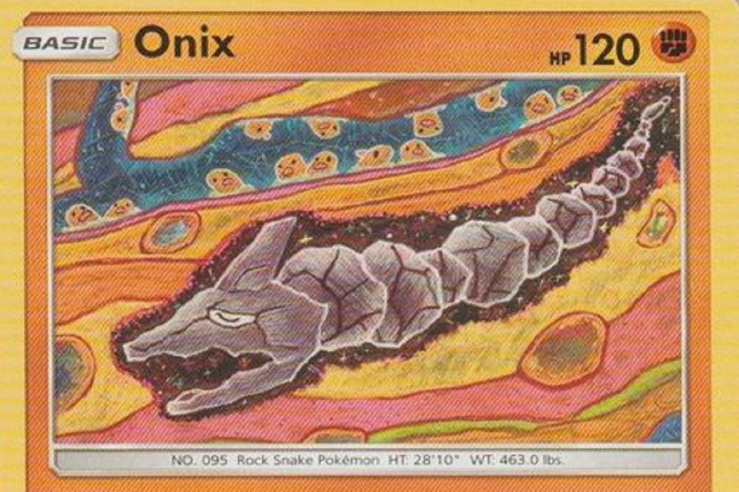 The card art for Onix Lost Thunder 109