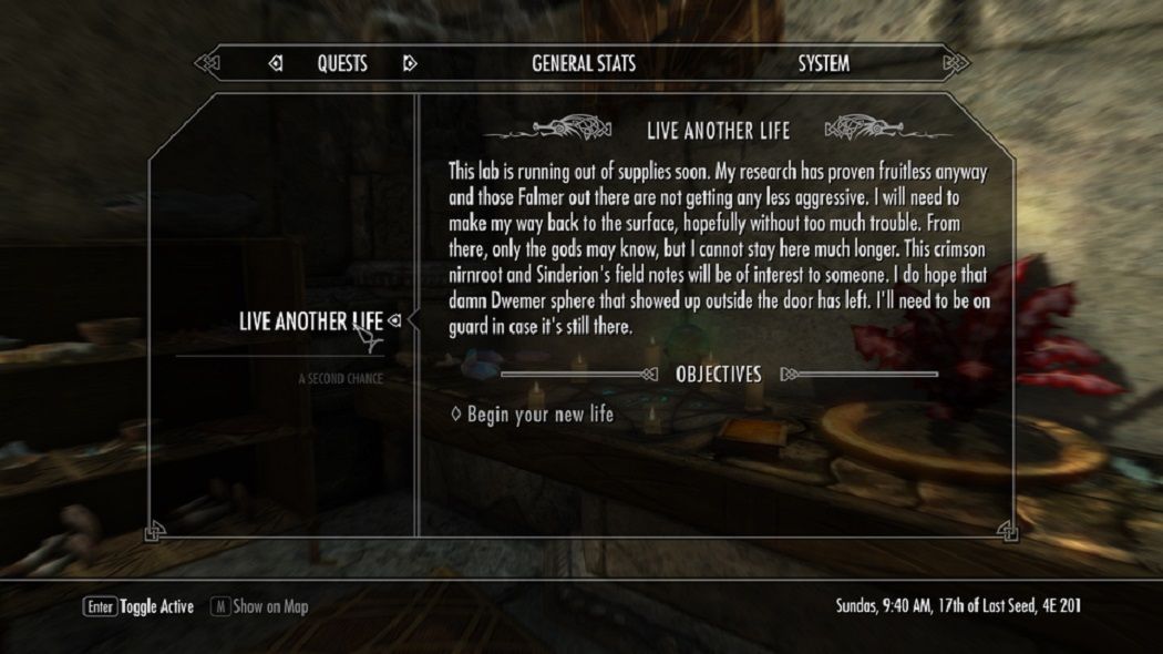 skyrim live another life quest