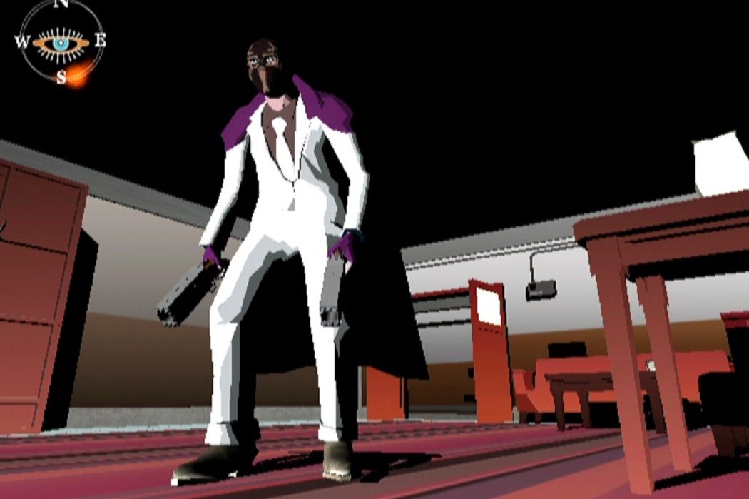 A screenshot from Killer7 GameCube