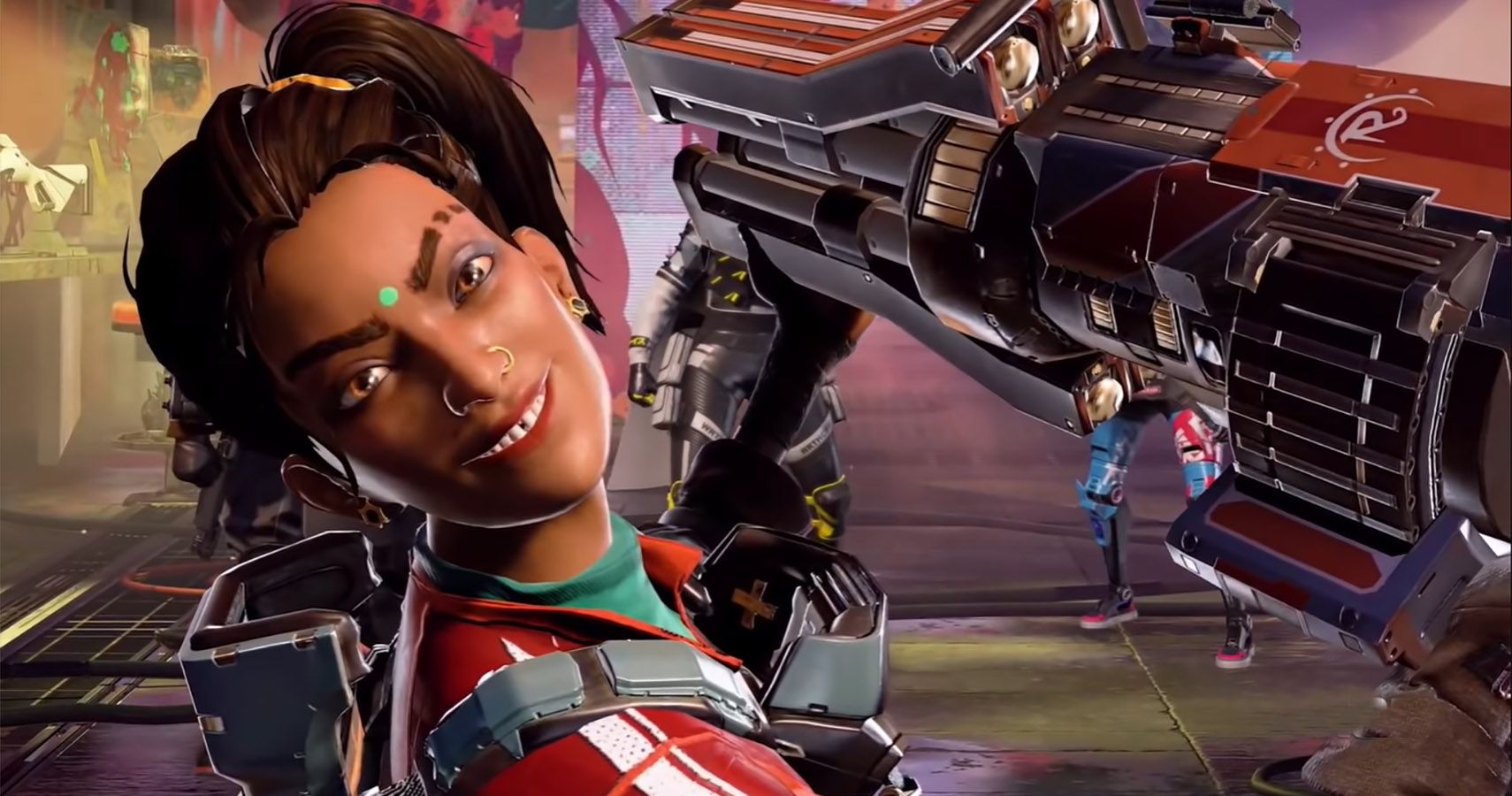 Rampart in the trailer for the new Apex Legends season