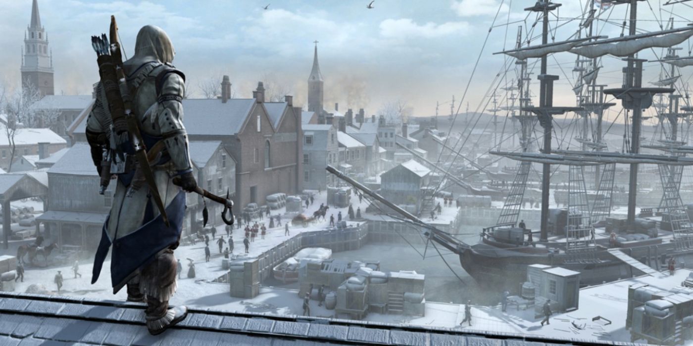 Screenshot Assassin's Creed 3 Connor Kenway Looking Over City