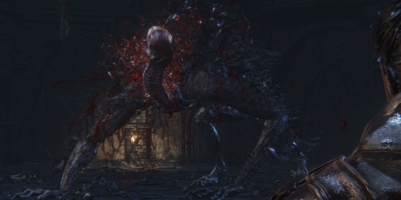 Bloodborne, Bloodletting Beast With Parasite Coming Out Of Head Stump