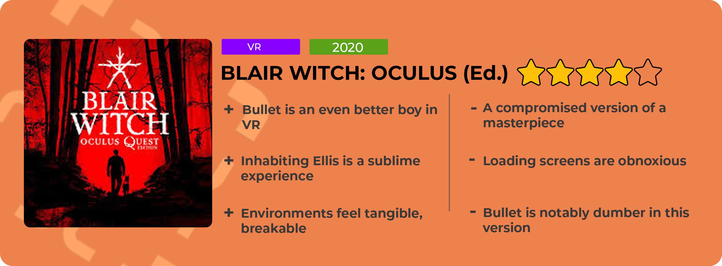 Blair Witch Oculus Quest Edition Review 4174