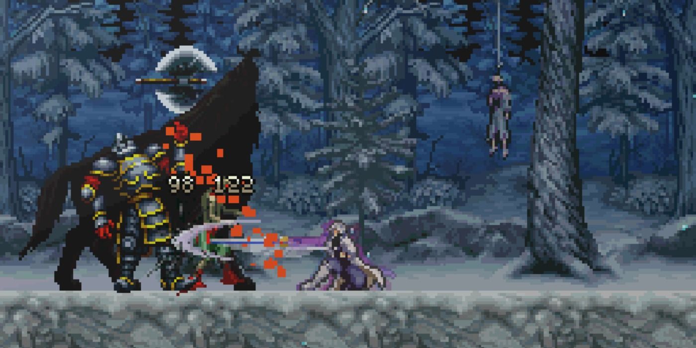 image of combat gameplay from Castlevania: Dawn of Sorrow