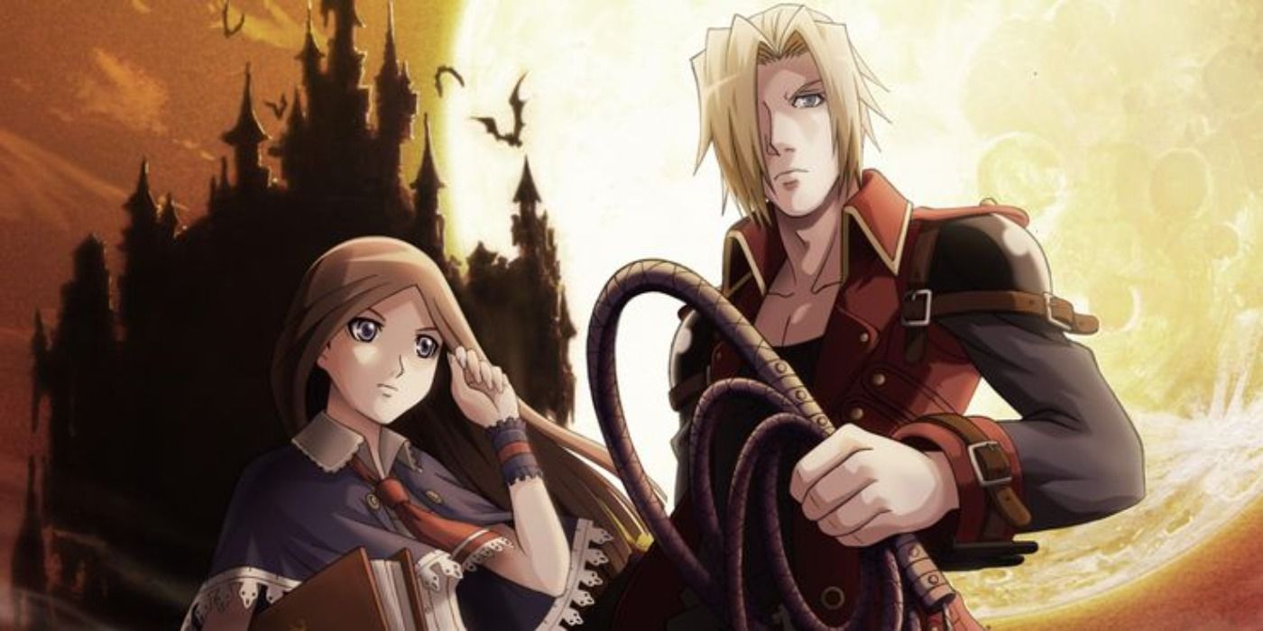 image of the characters Jonathan and Charlotte from Castlevania: Portrait of Ruin