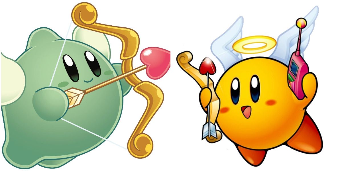Kirby Squeak Squad Cupie and Amazing Mirror Cupid Kirby