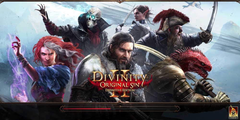 Divinity Original Sin 2, loading screen art. Left to right: Lohse, Fane, Ifan Ben Mezd, Sebille, Beast, Red Prince