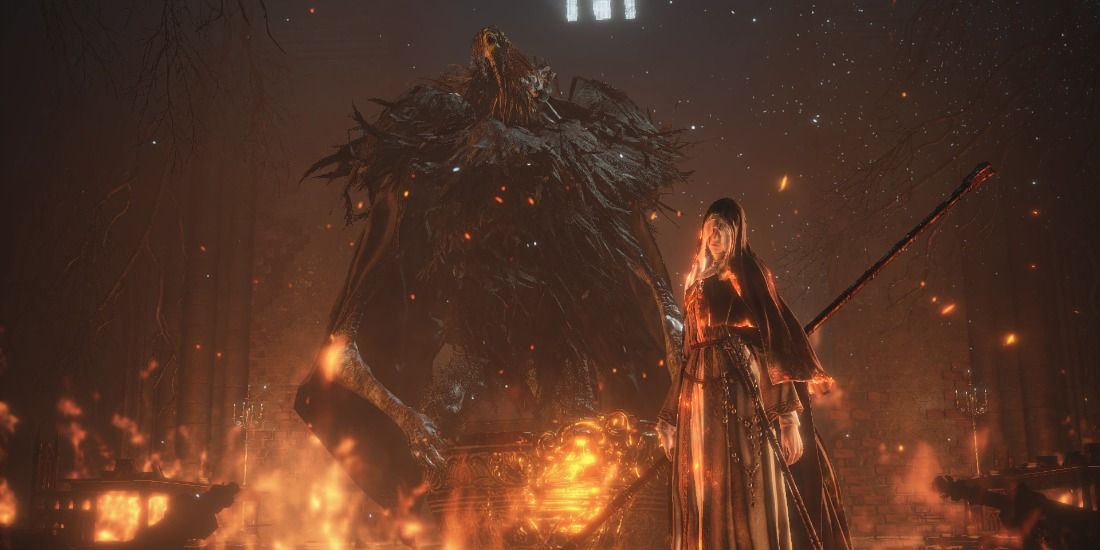 Sister and Father Friede of Dark Souls 3, the final bosses of the Ashes of Ariandel DLC