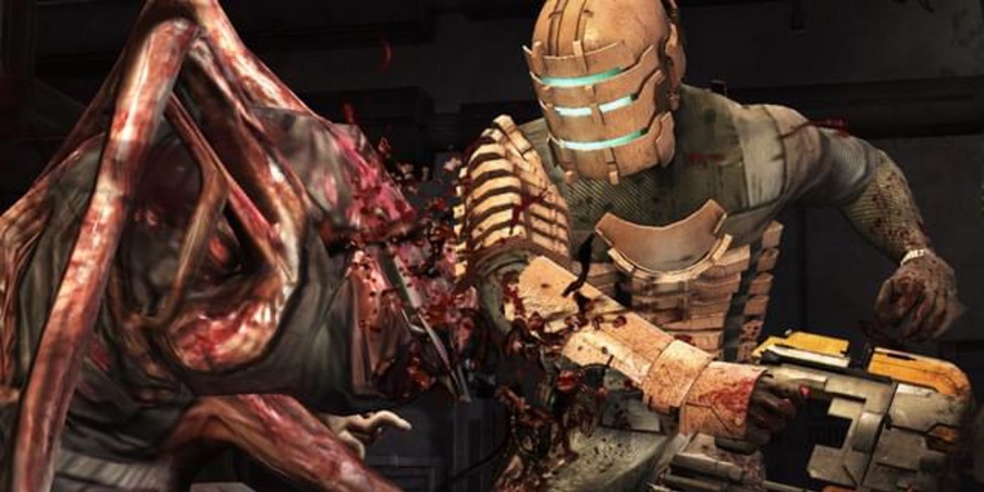 Fighting A Necromorph In Dead Space