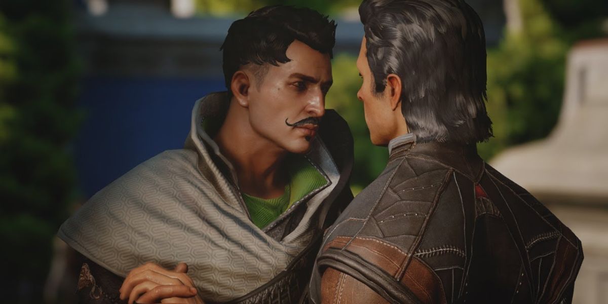 Dorian and The Inquisitor Lock Hands and Stare at Each Other
