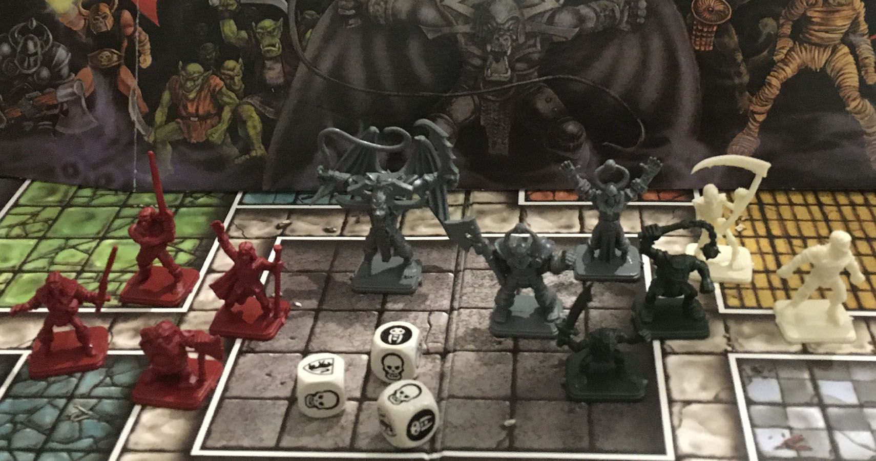 HeroQuest Models and Dice