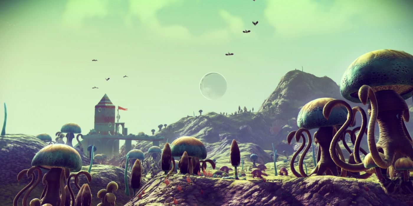 image of a planet landscape from No Man's Sky