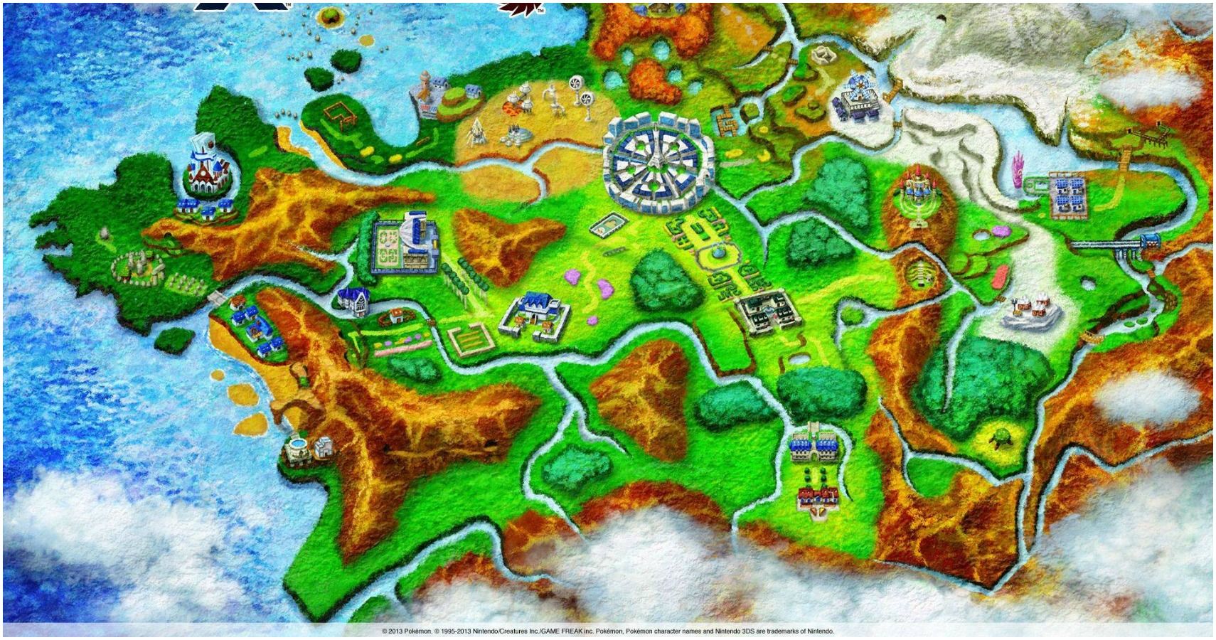 promotional map of kalos