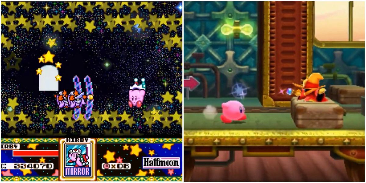 Kirby Super Star and Planet Robobot Simirror
