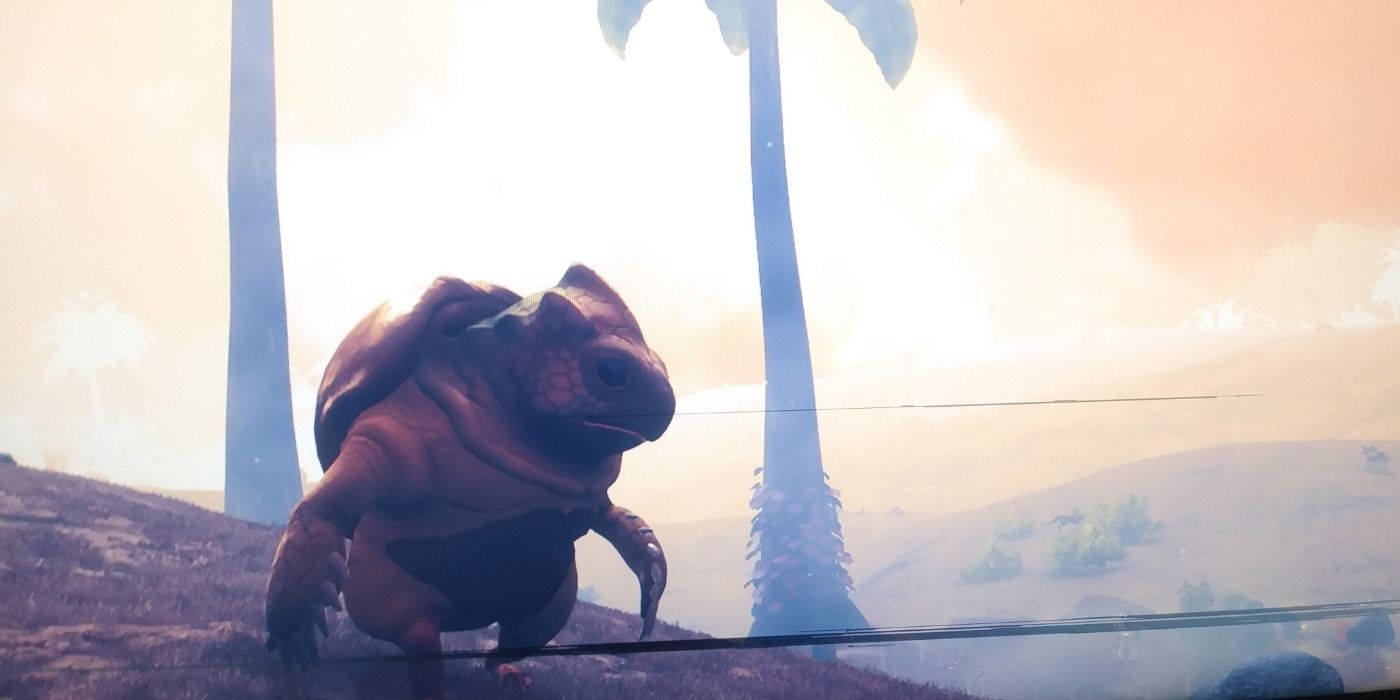 image of a Gek-like creature from No Man's Sky