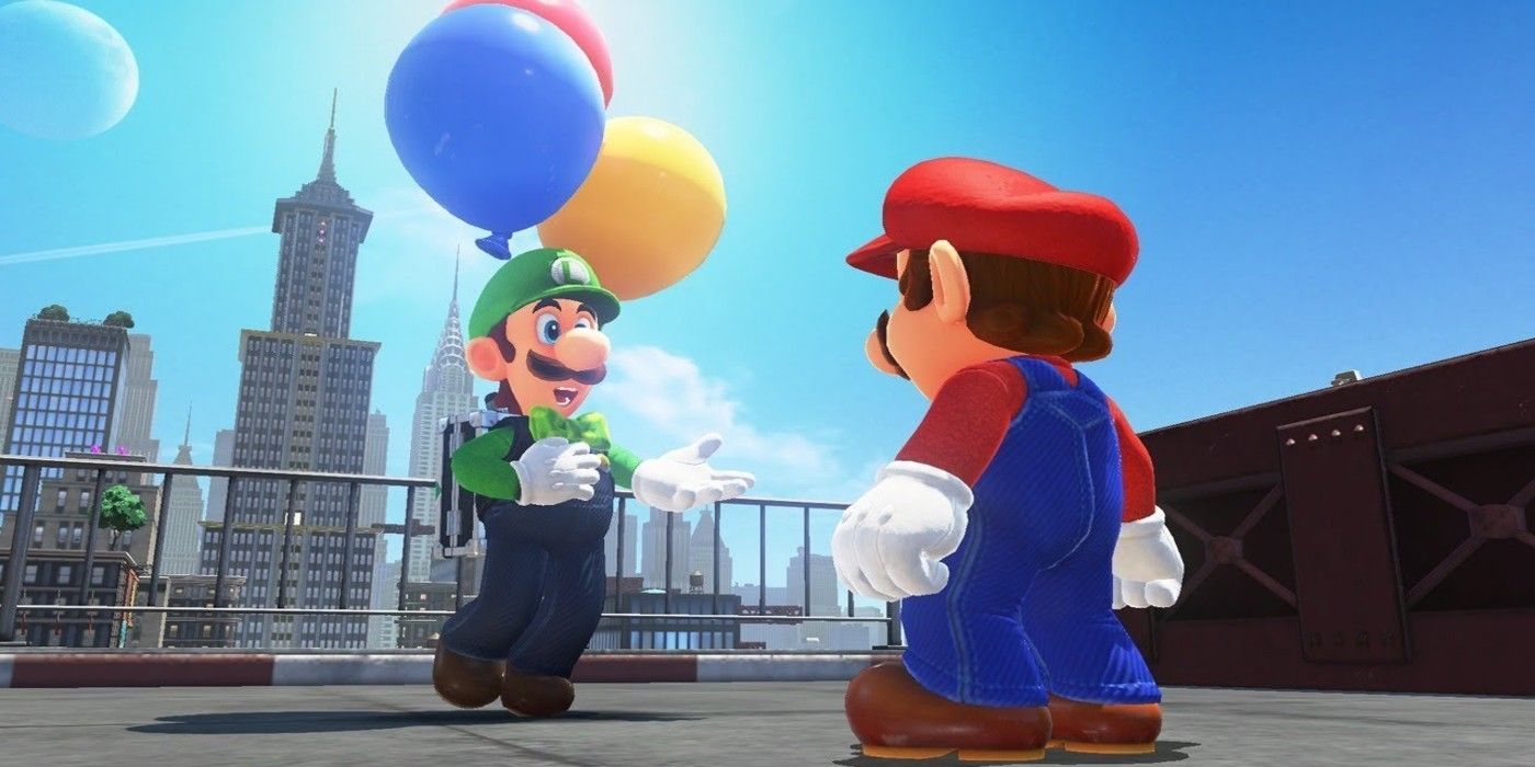 Mario Odyssey Balloon World Luigi