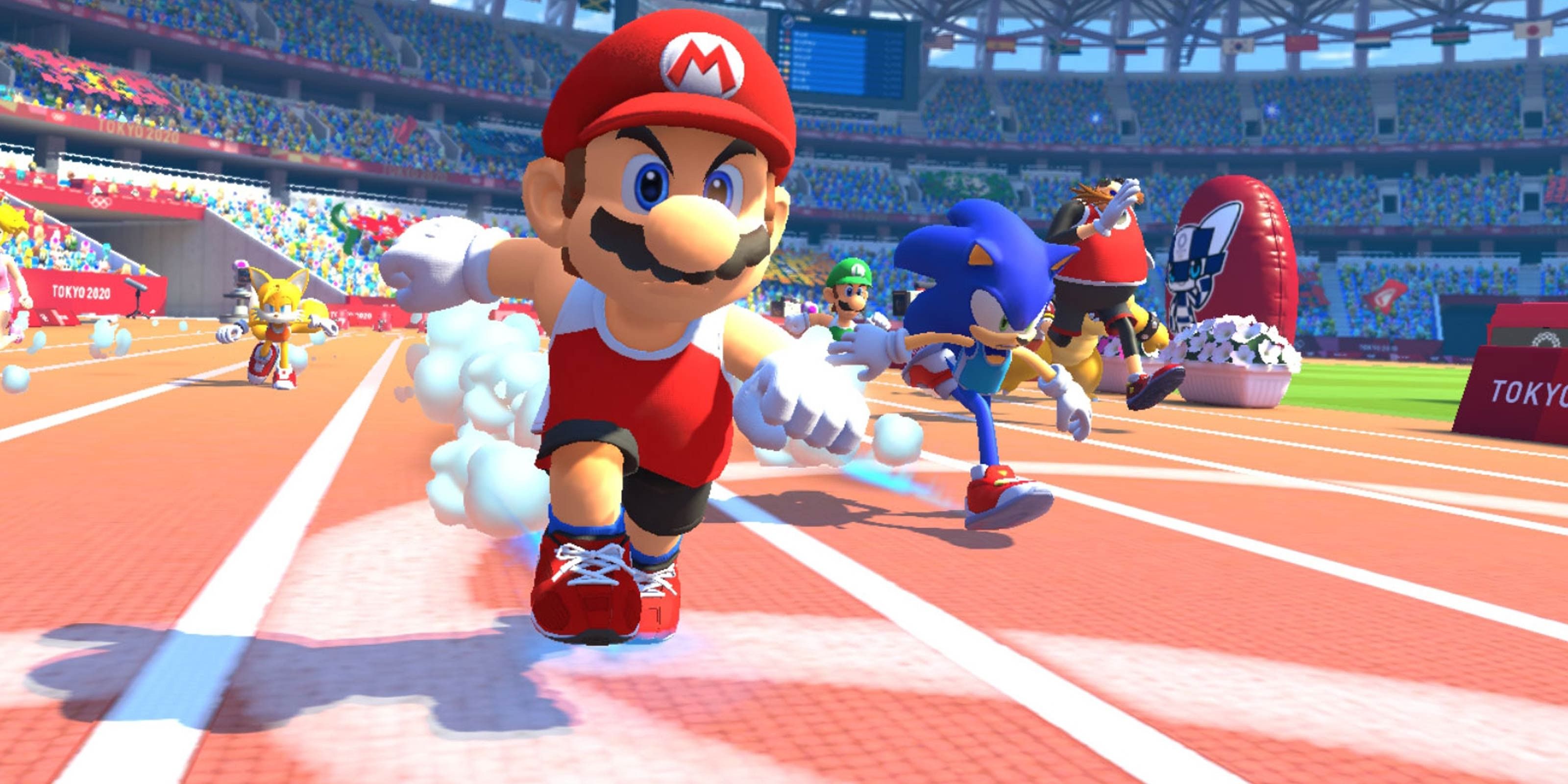 Nintendo Mario Sonic Olympics Athletics Track