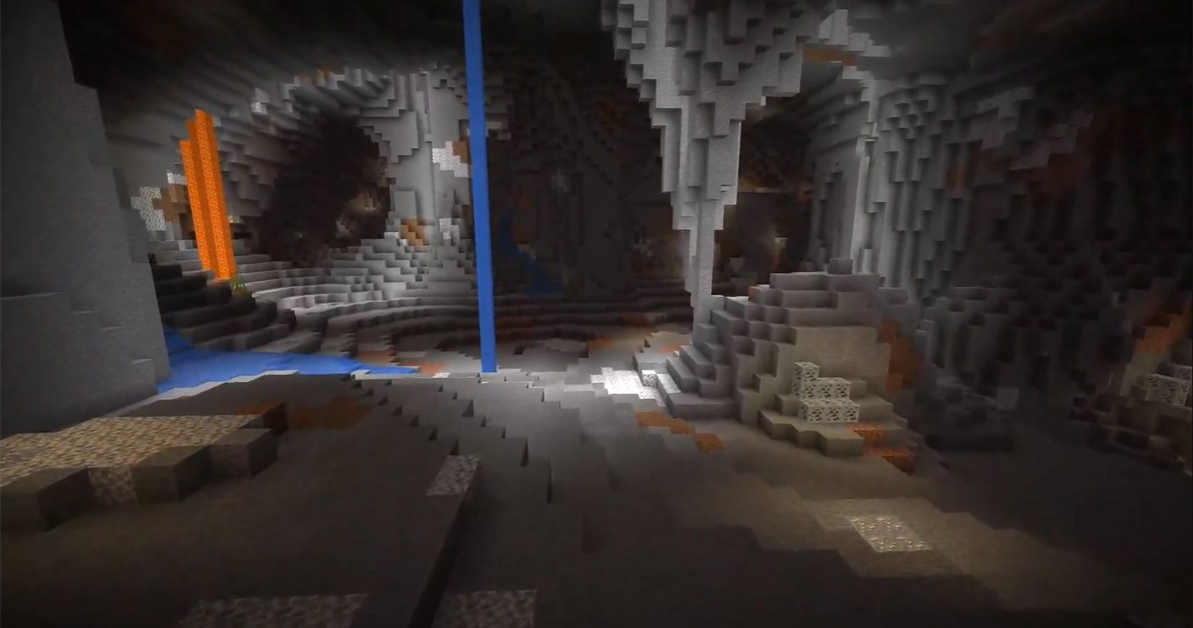 Minecraft 1.17 Caves and Cliffs update cave preview