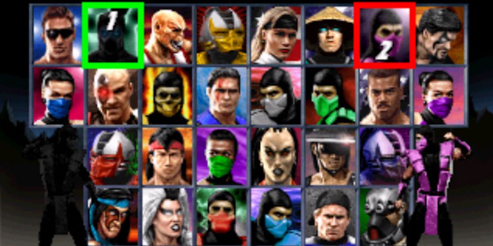Mortal kombat trilogy character select