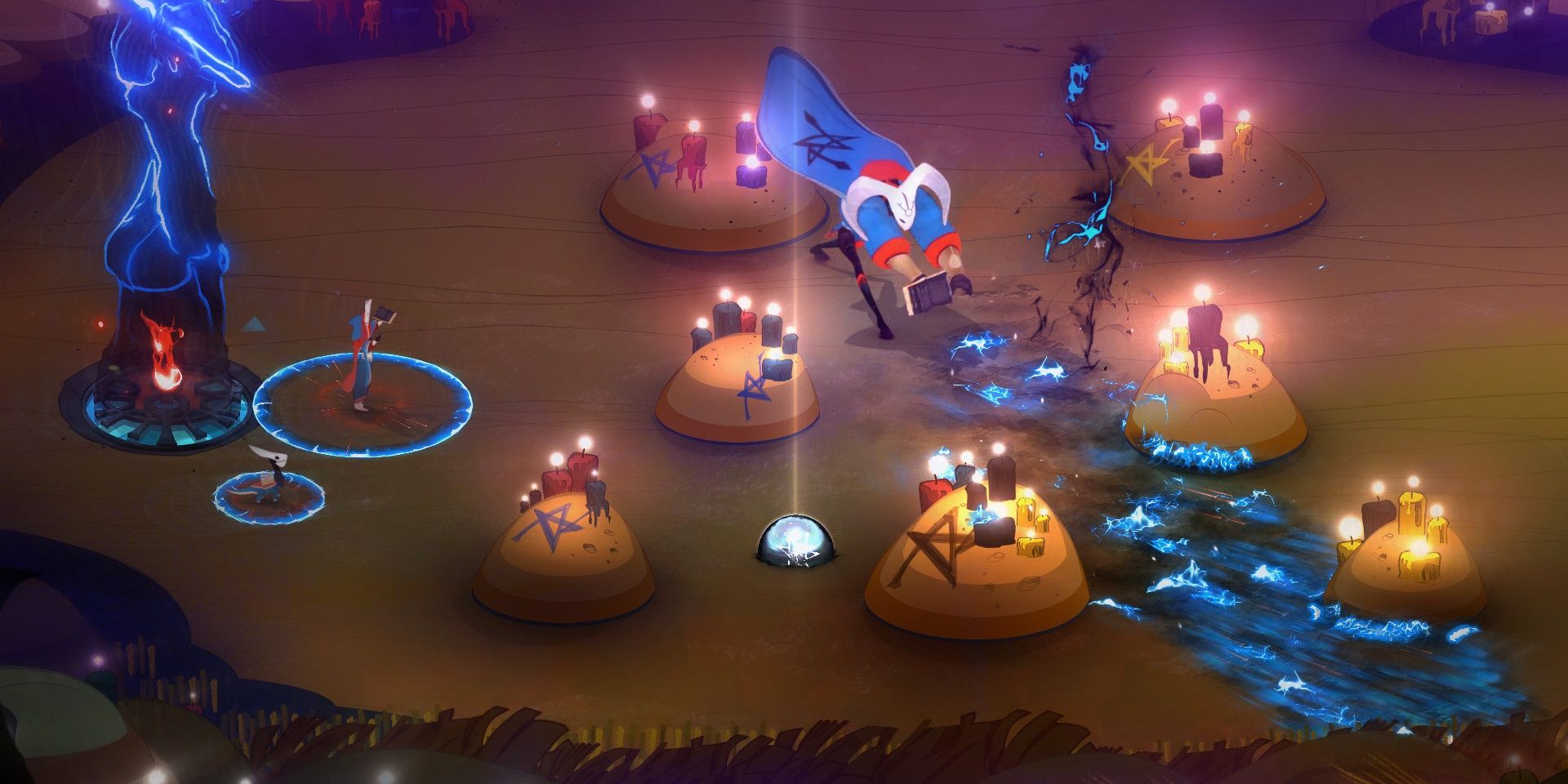 Pyre gameplay, fighting enemies