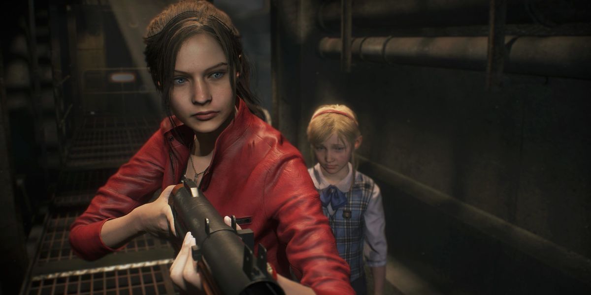 Capcom Resident Evil 2 Remake Claire Redfield Defends Sherry