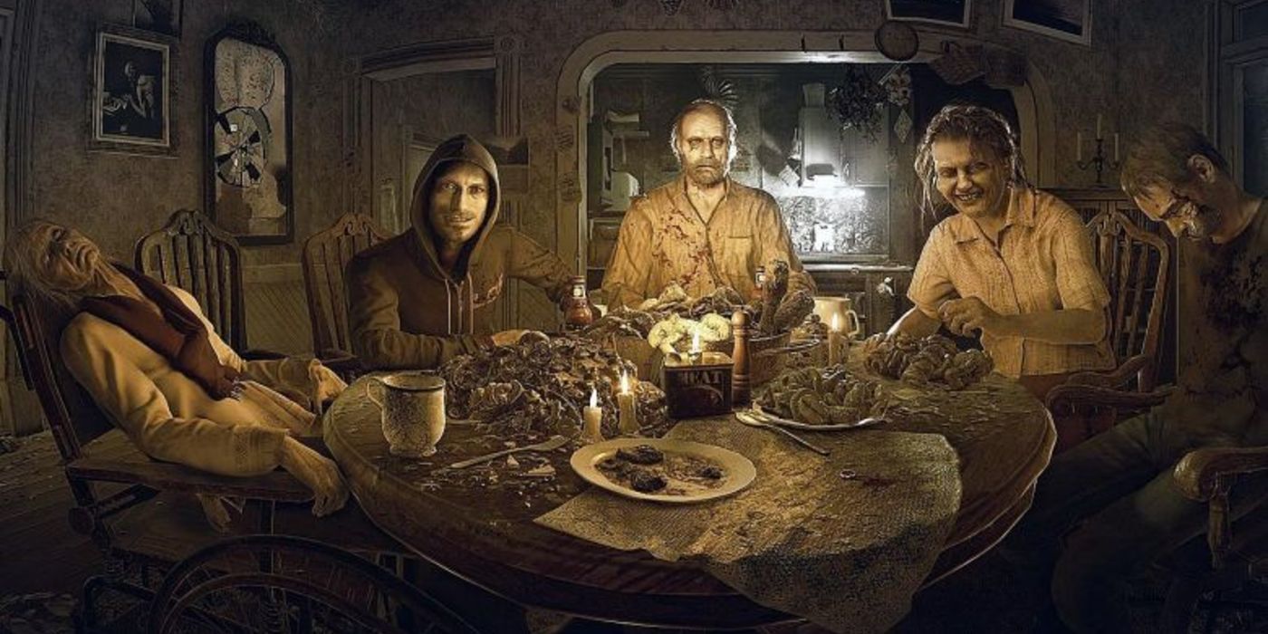 Resident Evil 7 Biohazard Official Art Of Cannibalistic Family