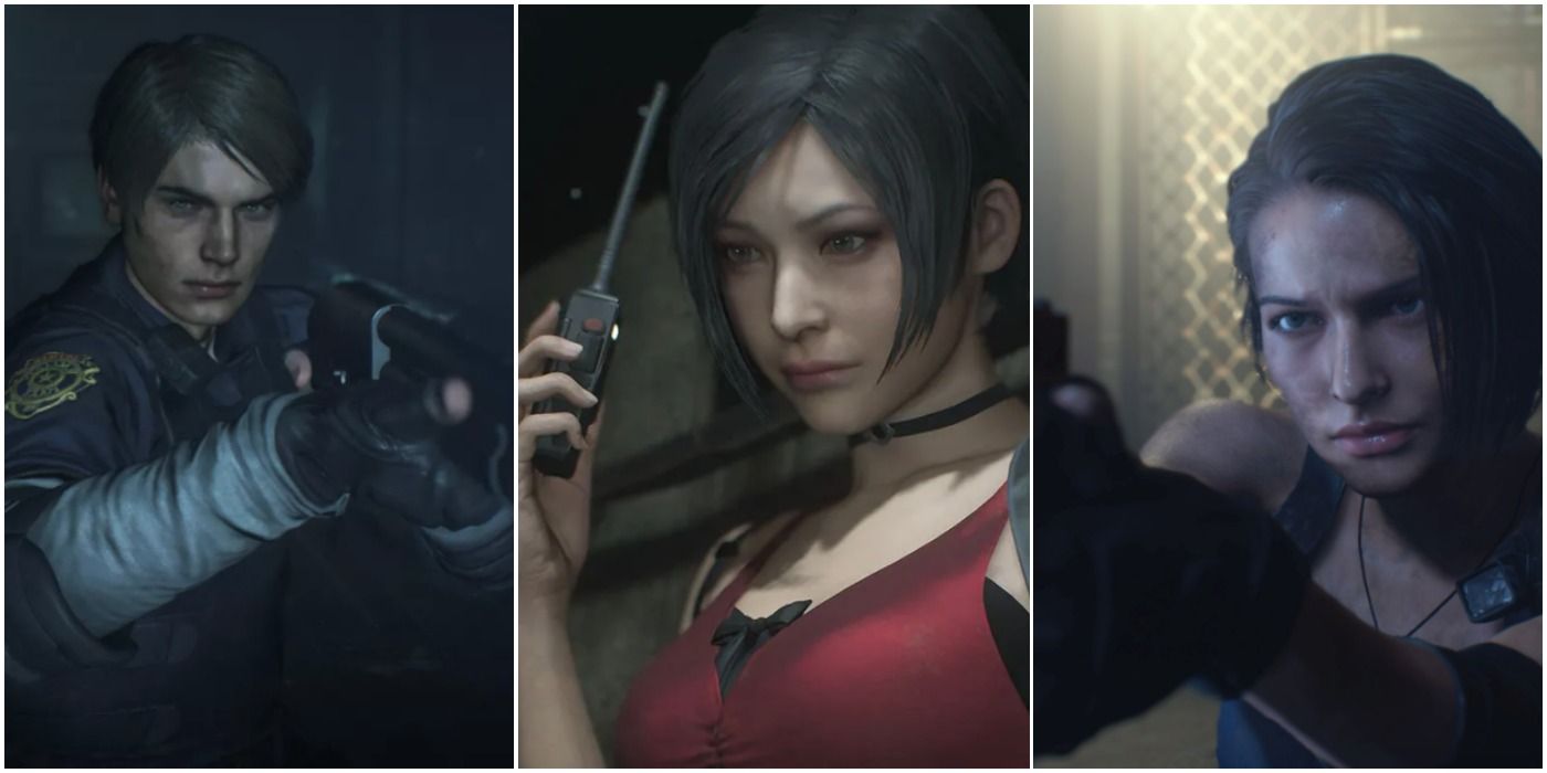 Resident Evil Protagonists Leon Ada Jill Trio Header