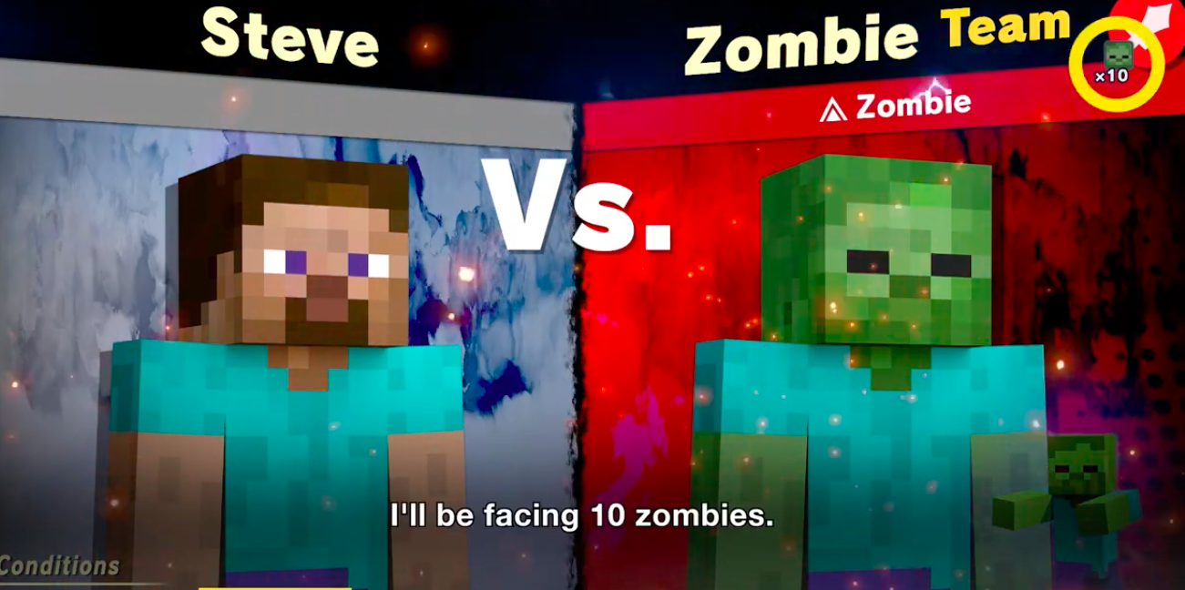 minecraft steve smash