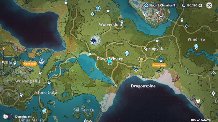 Genshin Impact Dawn Winery Location Where Is Dawn Winery In Genshin Impact