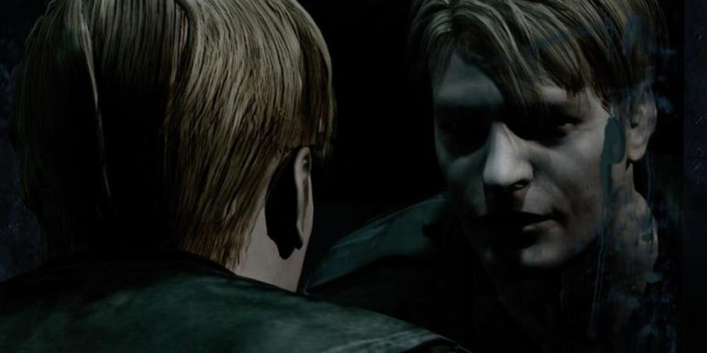 Silent Hill 2 James Staring Into The Mirror