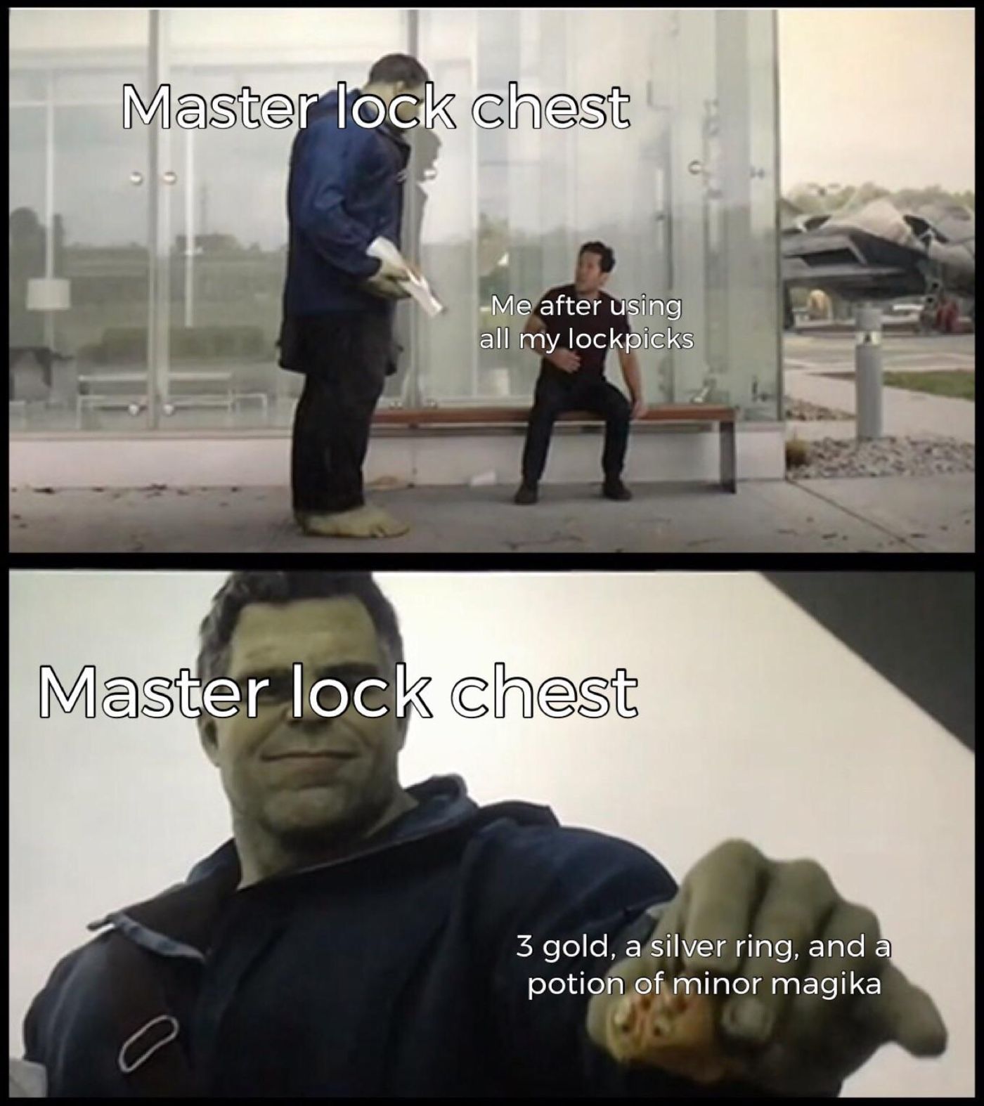 Skyrim Meme About Chest Loot