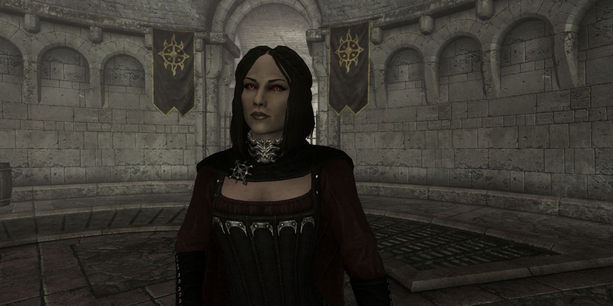 Serana as she appears in the Elder Scrolls V: Skyrim