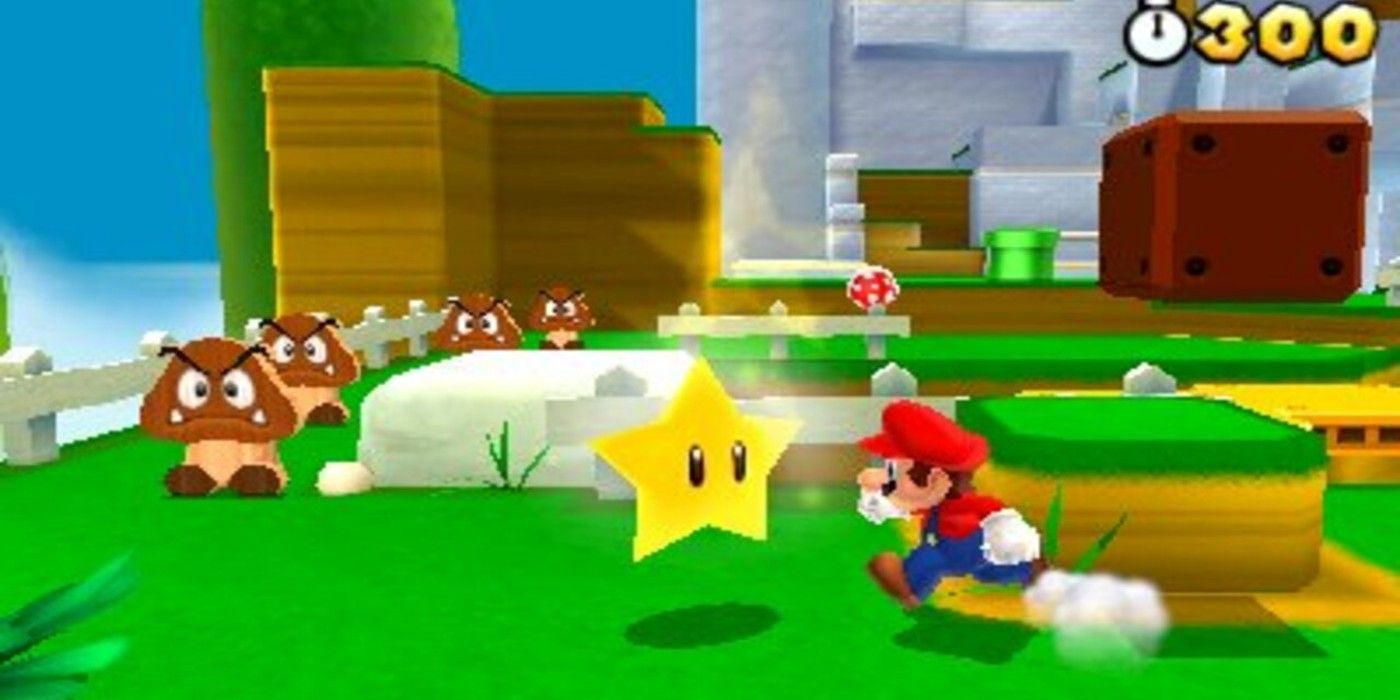 Super Mario 3D Land Star cardboard goombas