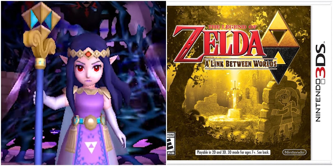 image of The Legend Of Zelda A Link Between Worlds DS case and Hilda