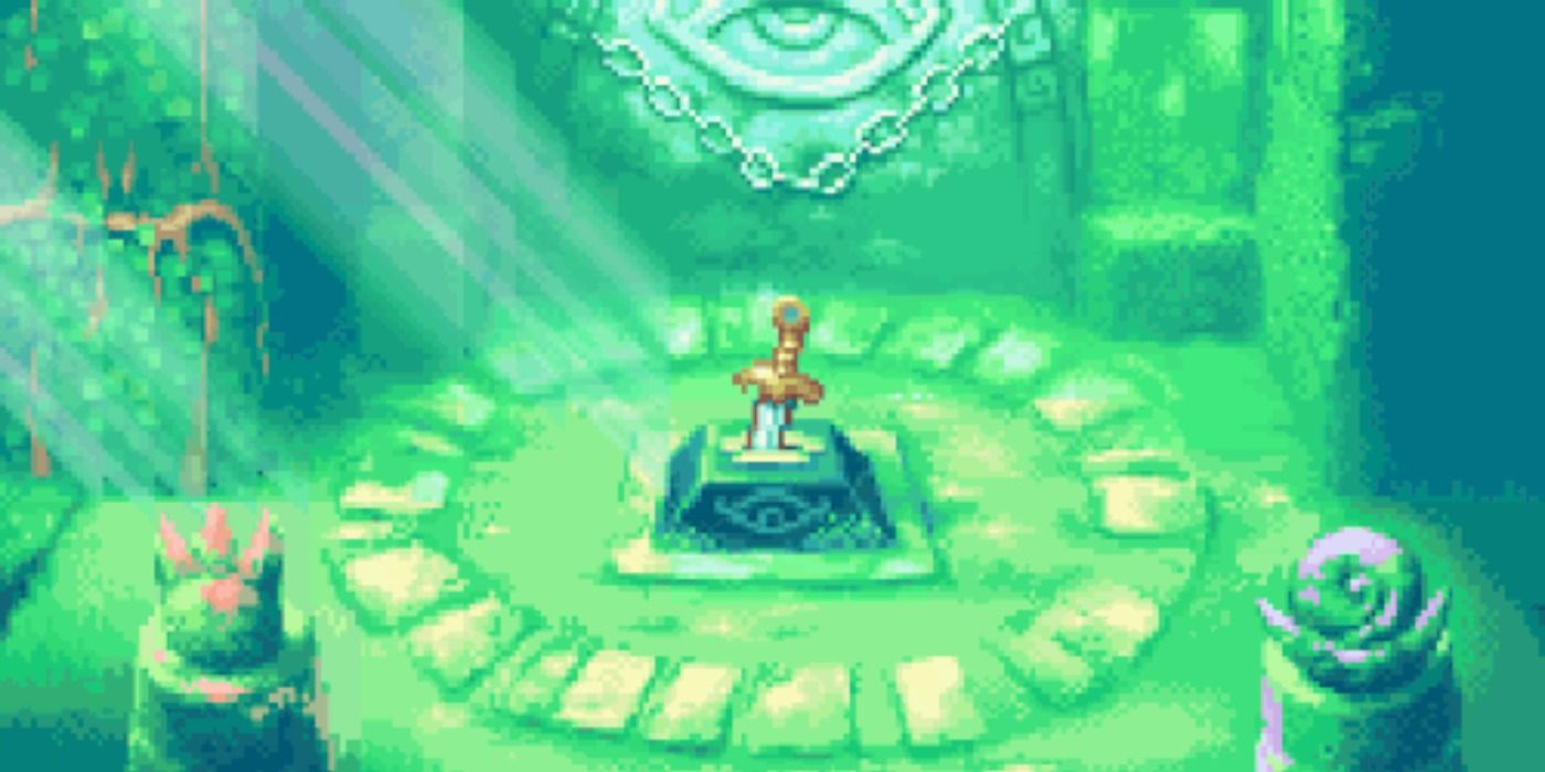 image of The Four Sword altar The Legend of Zelda Four Sword