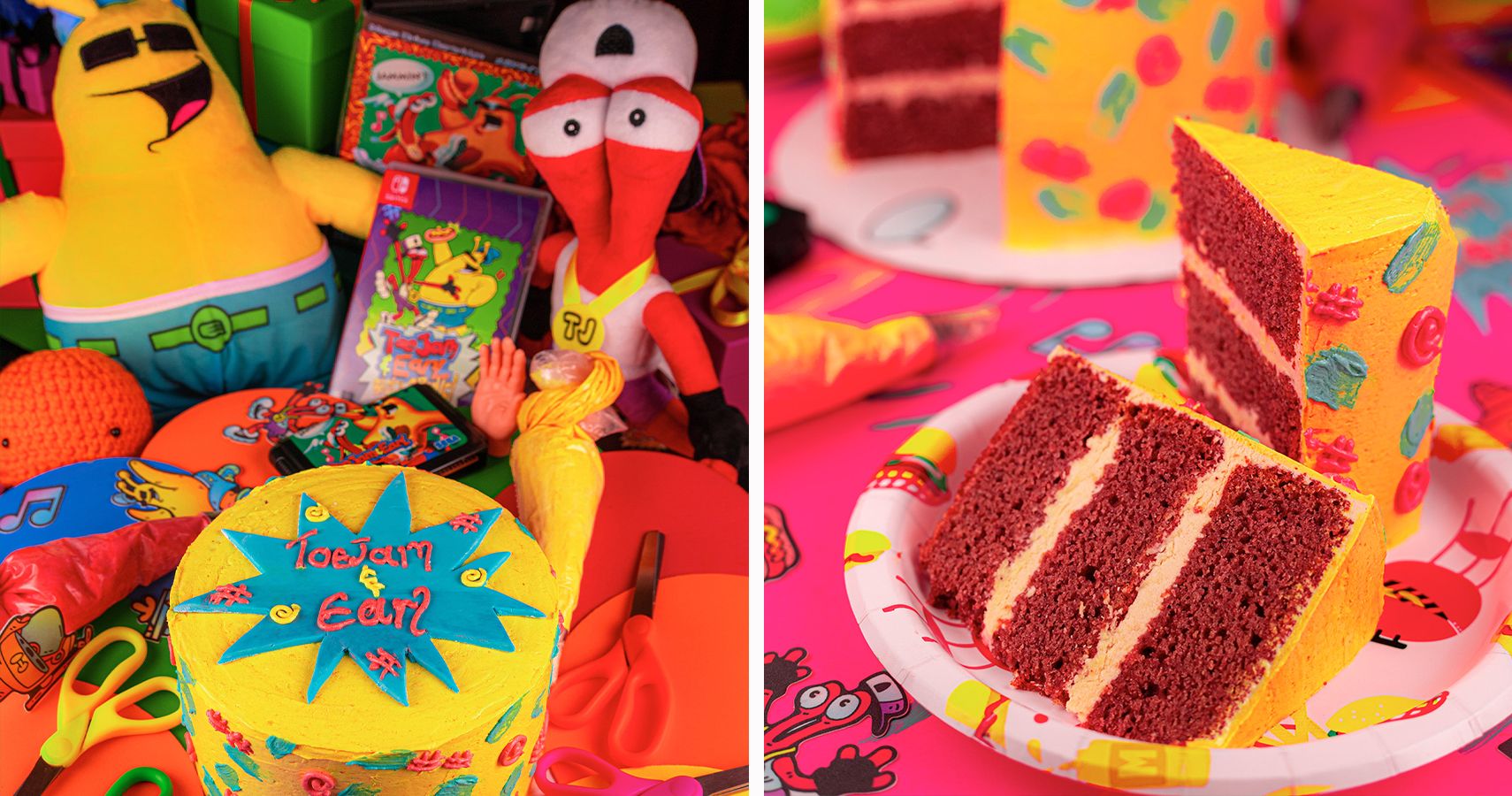 The ToeJam & Earl-inspired Funky Beet Cake.