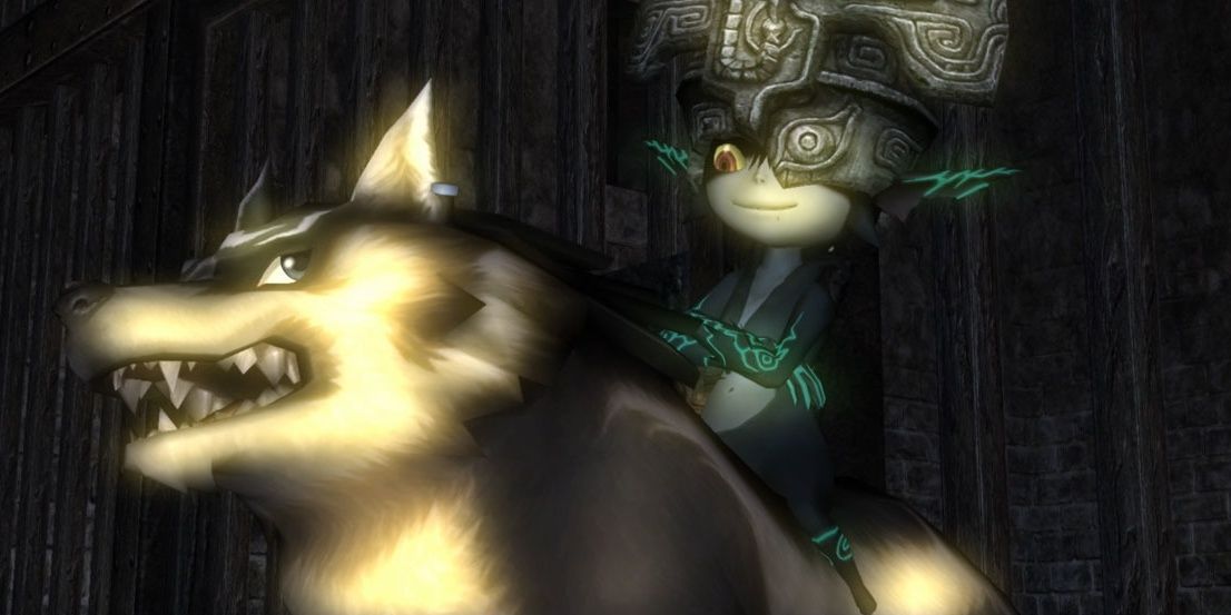 Wolf Link and Midna in Zelda