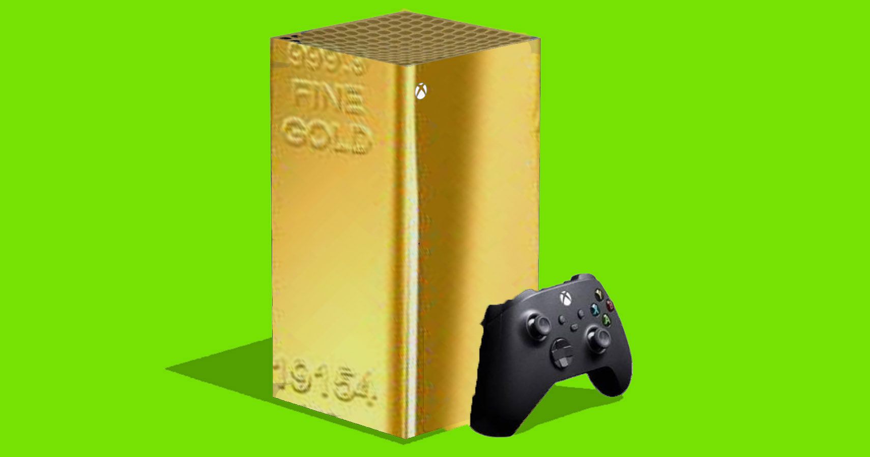 Xbox over gold bar