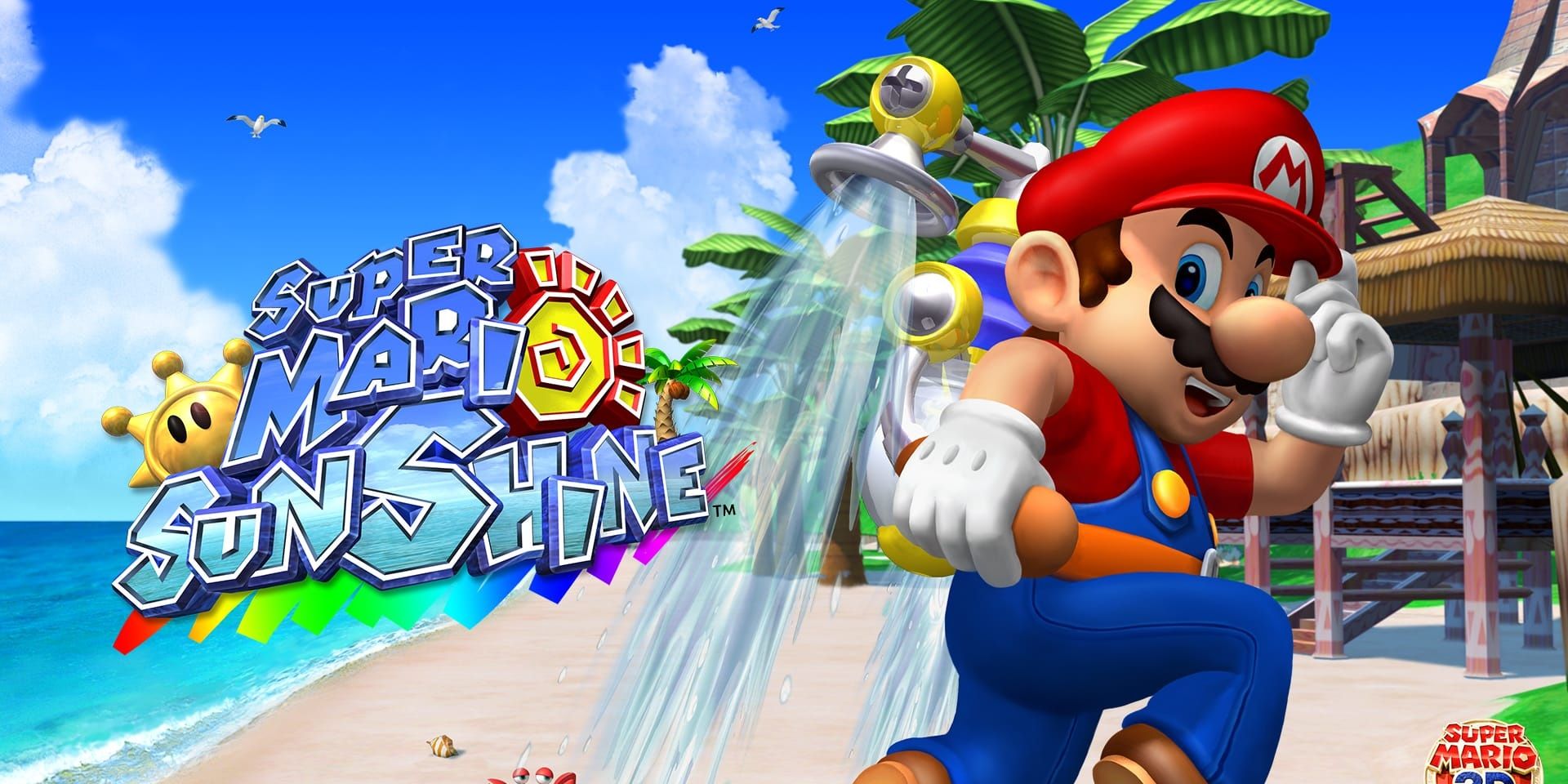 Super Mario Sunshine title card