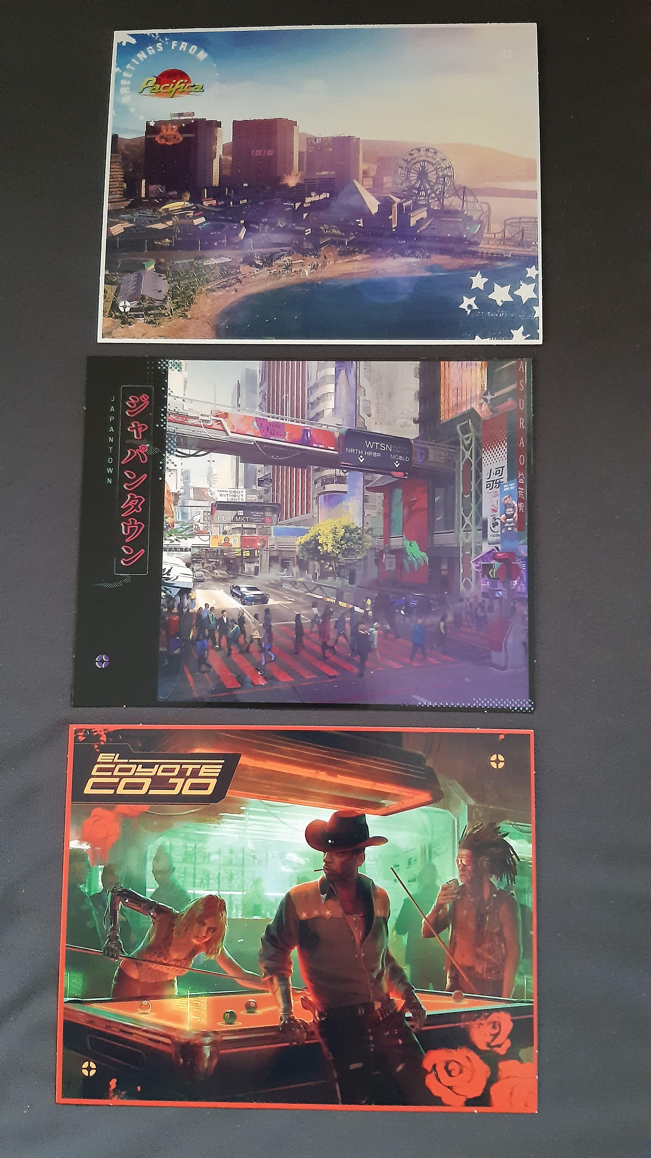 cyberpunk 2077 postcards