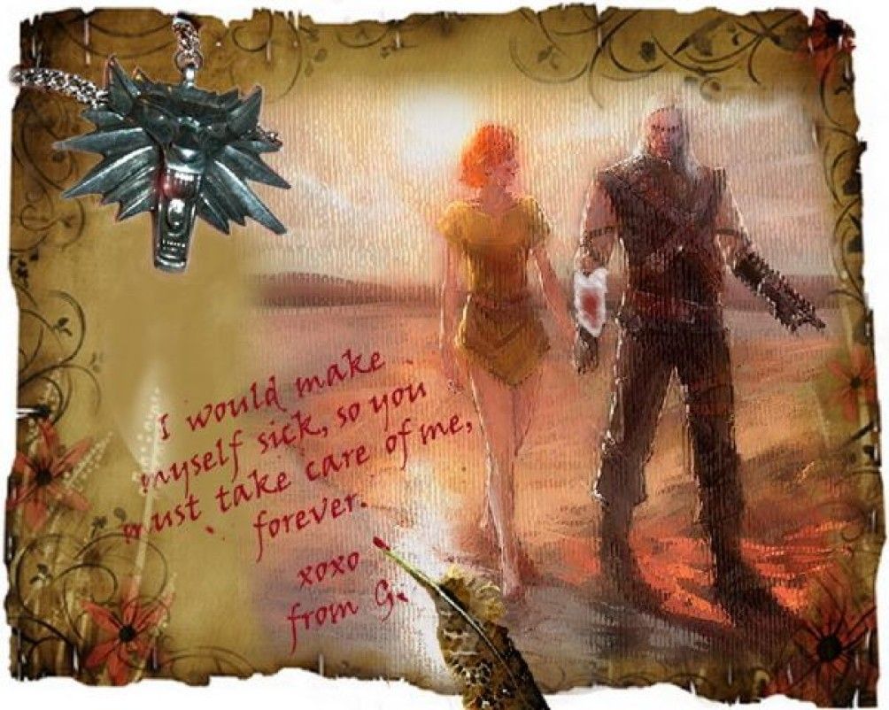Geralt and Shani walking together