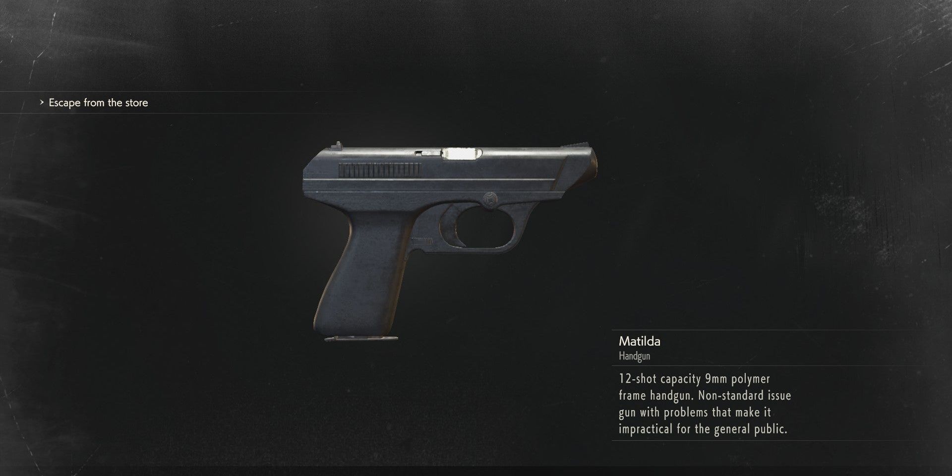 Matilda pistol re2