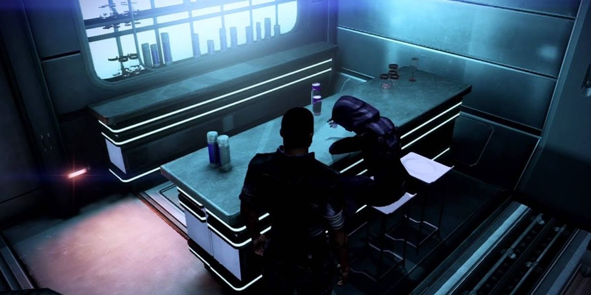 tali at bar in normandy in mass effect 3