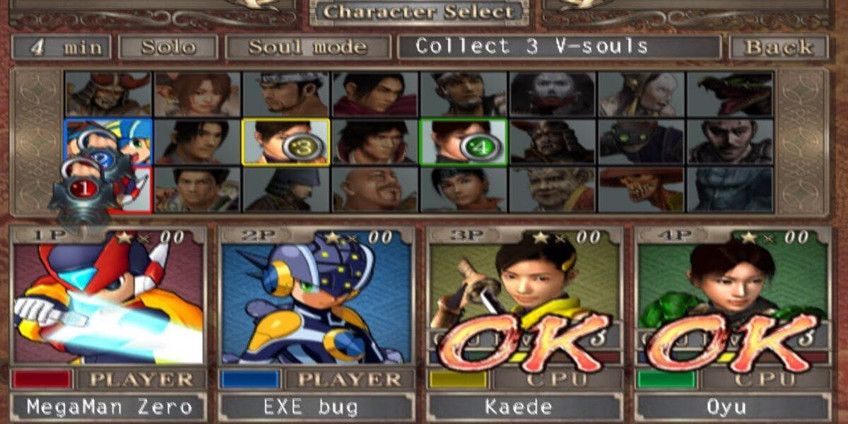 selection character in onimusha